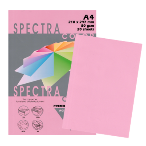 Picture of PREMIER A4 PHOTO SPECTRA COLOR PINKX20
