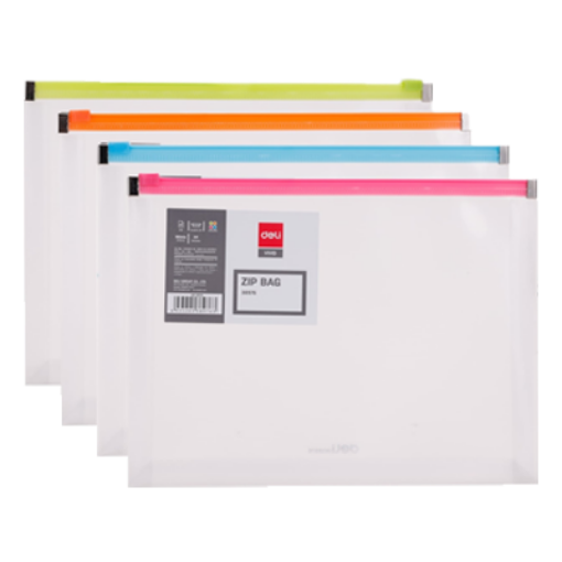 Picture of DELI ZIP BAG TRANSLUCENT A5 38976