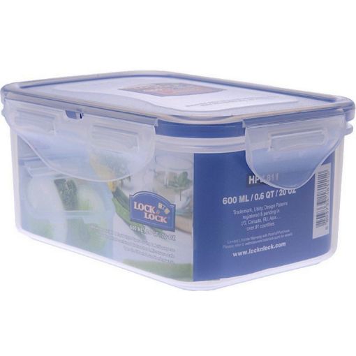 Picture of LOCK N LOCK RECTANGLE CONTAINER 600ML HPL811