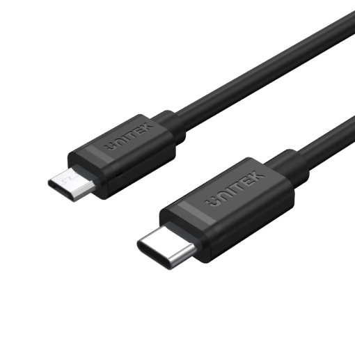 Picture of YC 473BK 1M USB2 0 TYPE C MALE TO MICRO B MALE CABLE