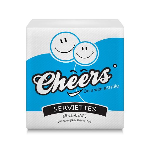 Picture of CHEERS SERVIETTES 1PLY X100