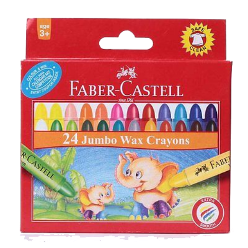 Picture of FABER CASTELL WAX CRAYON JUMBO
