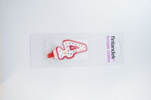 Picture of CASINO BOUGIE ANNIVERSAIRE CHIFFRE 4 X1