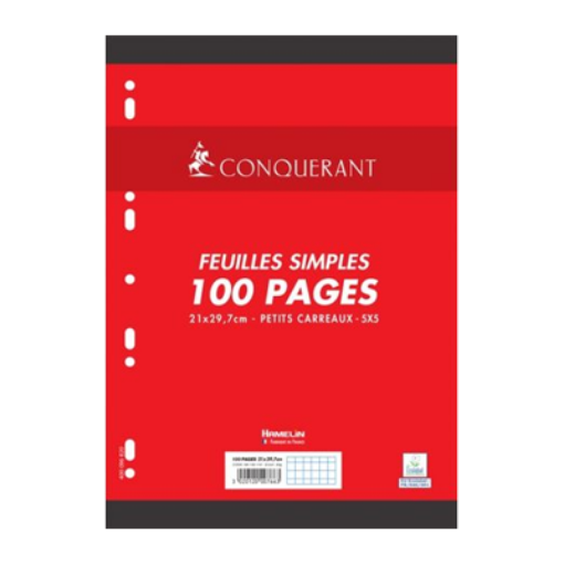 Picture of FEUILLE MOBILE Q5 5 PER A4X100 80G