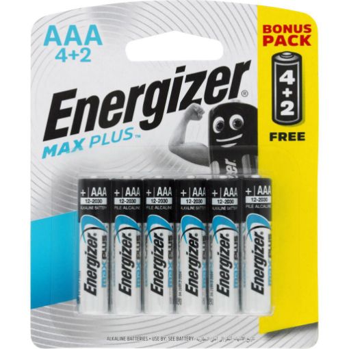 Picture of ENERGIZER MAX PLUS AAA 6PK 4  2E92BP4  2T