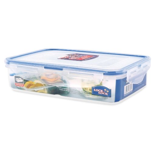 Picture of LOCK N LOCK RECTANGLE CONTAINER 800ML WITH DIVIDER HPL816C