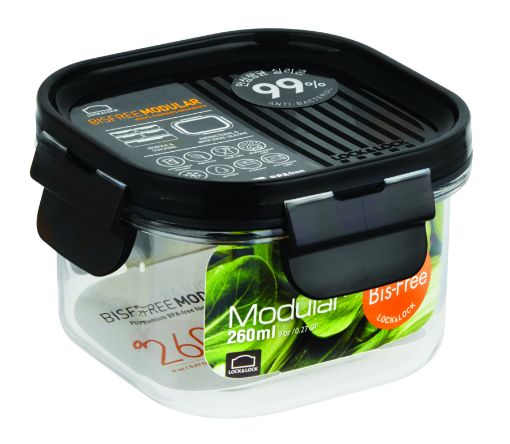 Picture of LOCK N LOCK BISFREE MODULAR SQUARE CONTAINER 260ML LBF450