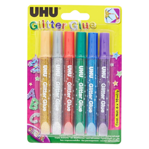 Picture of UHU GLITTER GLUE ORIGINAL 6X10G