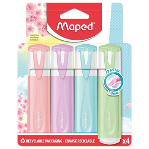 Picture of MAPED SURLIGNEUR CLASSIC PASTEL X4