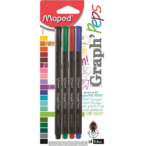 Picture of MAPED FEUTRE FIN GRAPH PEPS X4