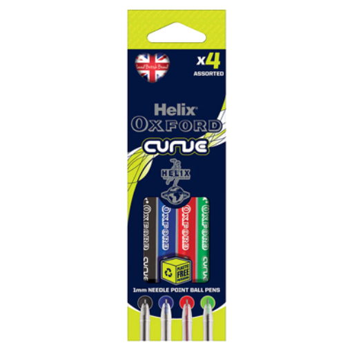 Picture of HELIX CURVE PENS X4 ASST