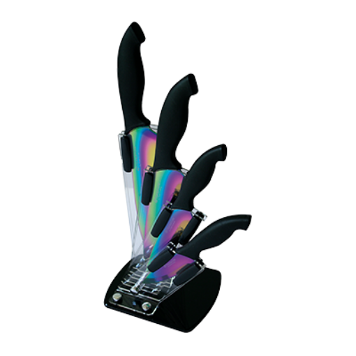 Picture of PRADEL BLOC 4 COUTEAUX TITANE