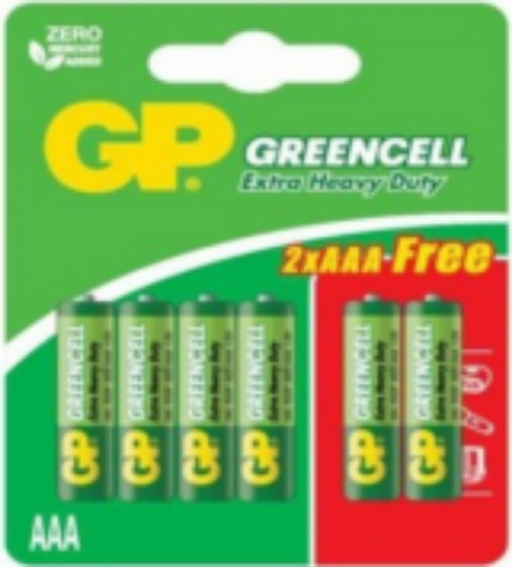 Picture of GP GREEN CELL AAA X 4 2 FREE