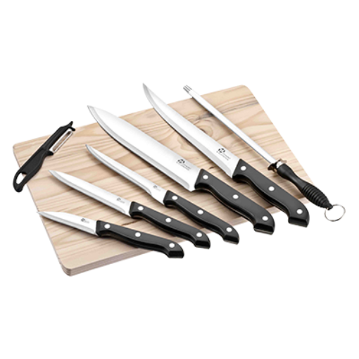 Picture of PRADEL SET DE 5 COUTEAUX ET PLANCHE