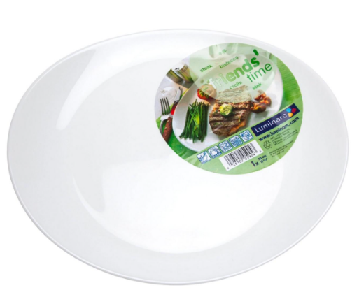 Picture of LUMINARC FRIENDS TIME WHITE  STEAK PLATE