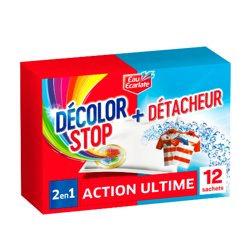 Picture of DECOLORSTOP ACTION ULTIME2 EN 1 + DETACHEUR 22 LINGETTES