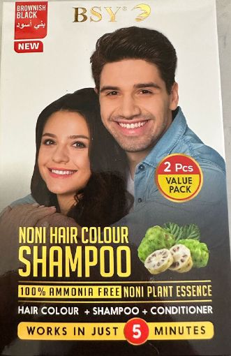 Picture of BSY NONI HAIR COLOUR SHAMPOOING DARK BROWN 2X20ML