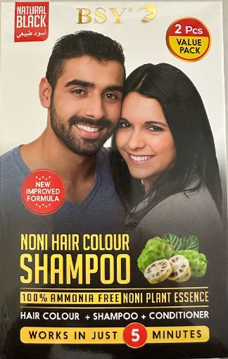 Picture of BSY NONI HAIR COLOUR SHAMPOOING NATURAL BLACK 2X20ML