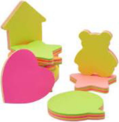 Picture of STICKY NOTES SHAPES 100 SHEET  BRIGHT BKESNBS