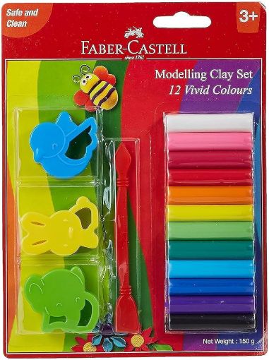 Picture of FABER CASTELL 12 MODELLING CLAY 150G BLISTER