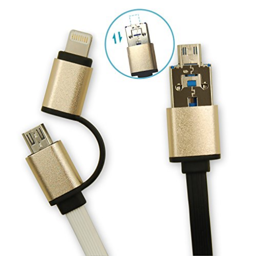 Picture of USB CABLE COMBO MICRO IPHONE