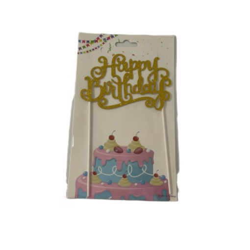 Picture of PARTY CAKE TOPPER HAPPY BIRTHDAY