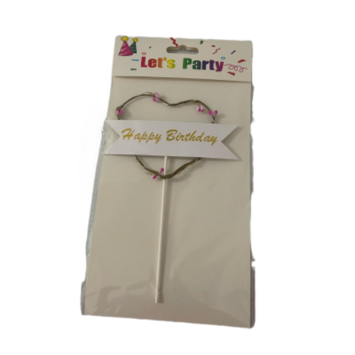 Picture of PARTY CAKE TOPPER H BIRTHDAY