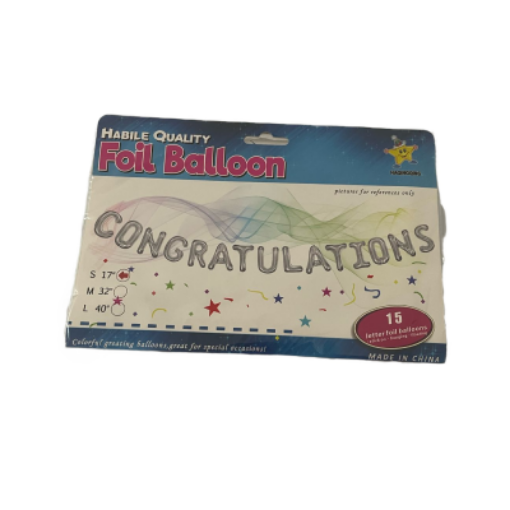 Picture of PARTY BANNER FOIL CONGRATULATIONS