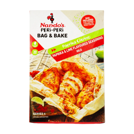 Picture of NANDOS PERIPERI BAG AND  BAKE PAPRIKA LIME FLAVOURED 20G