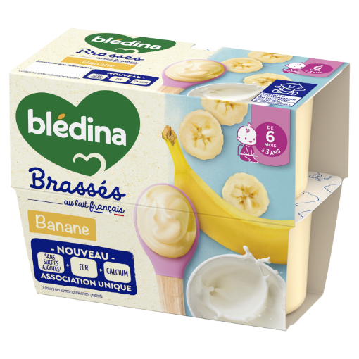Picture of BLEDINA LES BRASSES BANANE MANGUE X6 95G