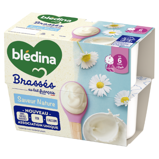 Picture of BLEDINA LES BRASSES NATURE SANS SUCRE X6 95G