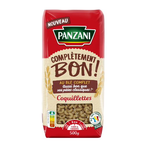 Picture of PANZANI COMPLETEMENT BON AU BLE COMPLET COQUILLETTES 500G