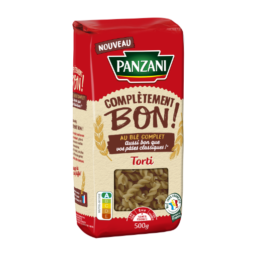 Picture of PANZANI COMPLETEMENT BON AU BLE COMPLET TORTI 500G