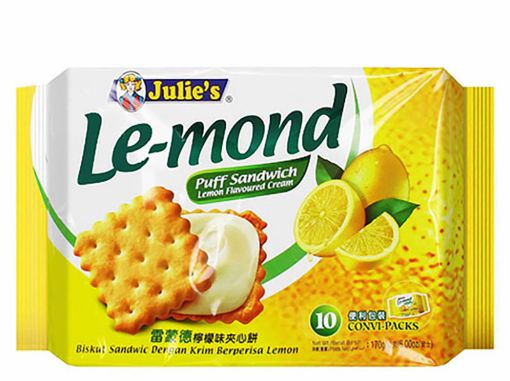 Picture of JULIE S LE MOND  LEMON SANDWICH 170G