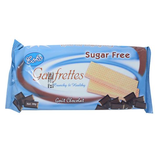 Picture of ESKO WAFER SUGAR FREE CHOCOLAT 80G