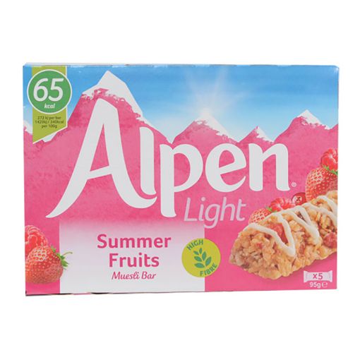 Picture of ALPEN LIGHT SUMMER FRUIT X 5 19G