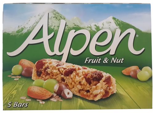 Picture of ALPEN BARS FRUIT NUT X 5 28G