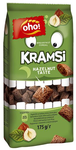 Picture of OHO CEREAL KRAMSI HAZELNUT TASTE FILLING 175G