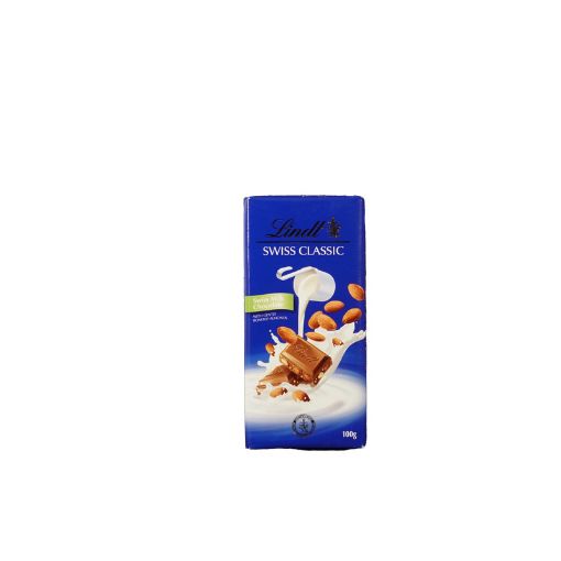 Picture of LINDT SWISS MILK WHITE ALMOND 100G