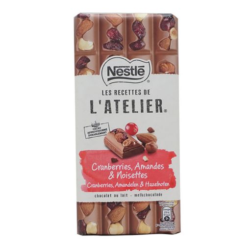 Picture of NESTLE LRDA LAIT CRANBERRY AMANDE NO 170G