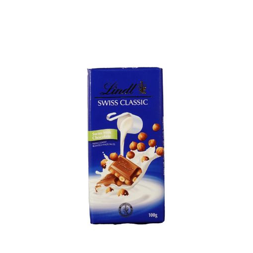 Picture of LINDT SWISS CLASSIC MILK HAZELNUT 100G