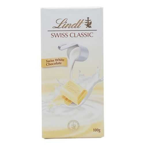 Picture of LINDT SWISS WHITE CHOCOLATE 100G