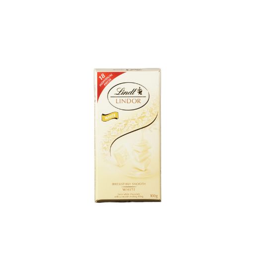 Picture of LINDT LINDOR SINGLE WHITE 100G