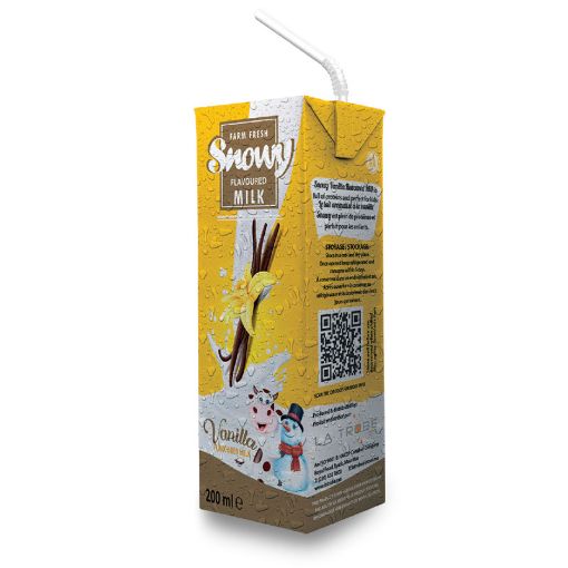 Picture of SNOWY FLAVOUR UHT MILK VANILLE 200ML