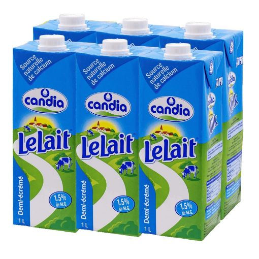 Picture of CANDIA LAIT UHT DEMI ECREME X 6 1LT