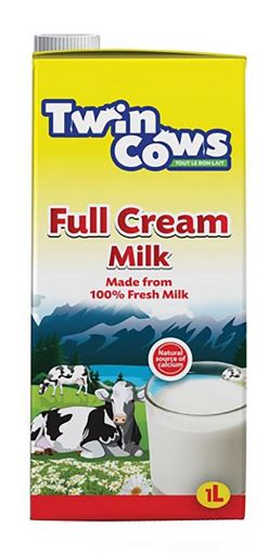 Picture of TWIN COWS UHT MILK 1L - FULL CREAM