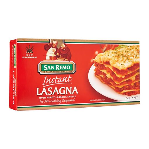 Picture of SAN REMO LASAGNA  PLAIN 103 250G