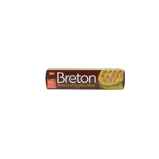 Picture of BRETON CRACKERS  BASIL OLIVE 225G