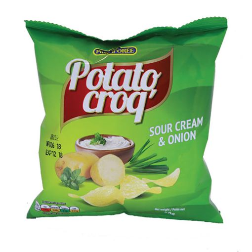 Picture of PLUIE D'OREE POTATO CROQ SOUR CREAM   ONION 20G