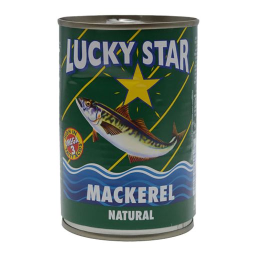 Picture of LUCKY STAR MACKEREL NATURAL 425 GM